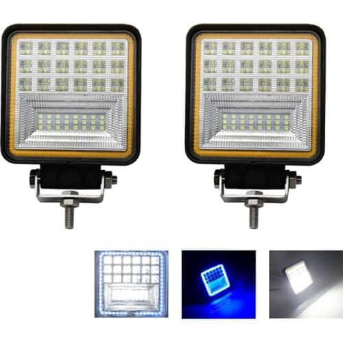 AILEO 120W 4x4 Led Light bar Spot Flood Combo Offroad LED headlight For SUV Truck Tractor ATV 24V LED Bar 12V Working Light