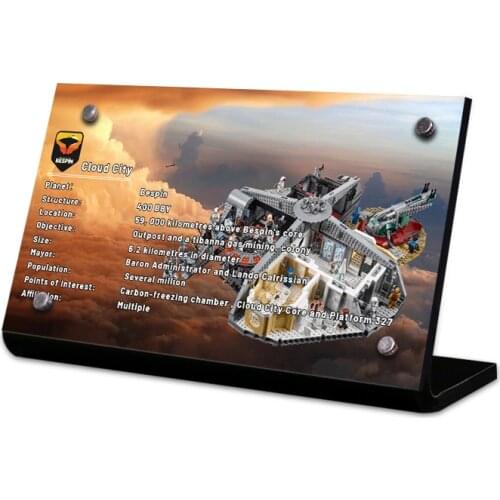 The Acrylic display stand brand for wars 75222 Betrayal at Cloud City toys building blocks