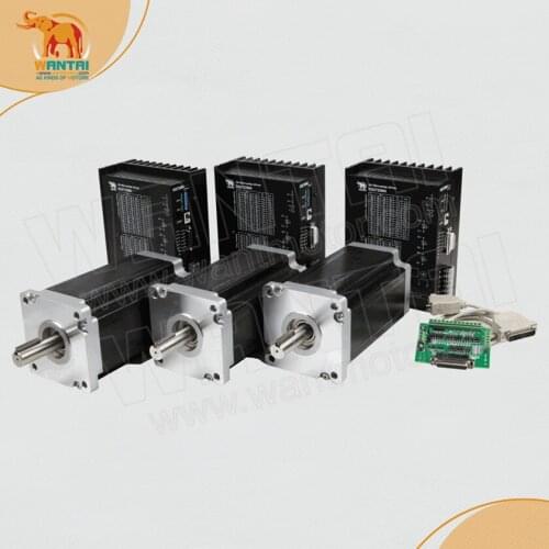 Brazil Free! Wantmotor 3 Axis Nema42 Stepper Motor 110BYGH150-001 3256oz+Driver DQ2722MA 220V 7.0A 300Micro High Quality Great