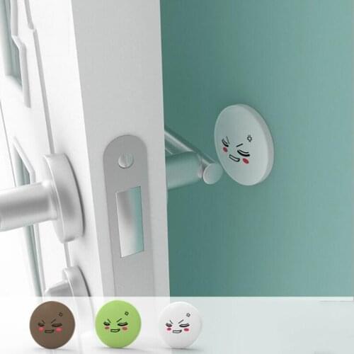 Baby Door Lock Protector Rubber Doorknob Protective Shock Mat Pad Silent Mute Touch Pad Door Handle Collision