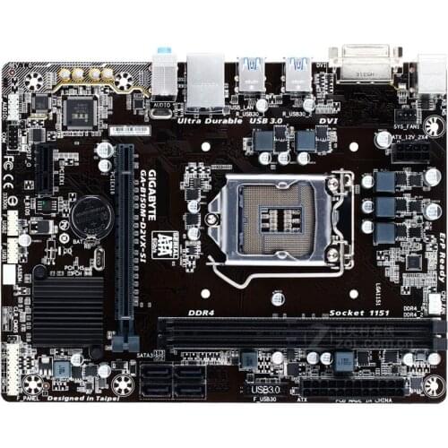 For Gigabyte GA-B150M-D2VX-S Original Used Motherboard B150M-D2VX-S B150 Socket LGA 1151 DDR4 USB3.0 SATA3 PCI-E3.0