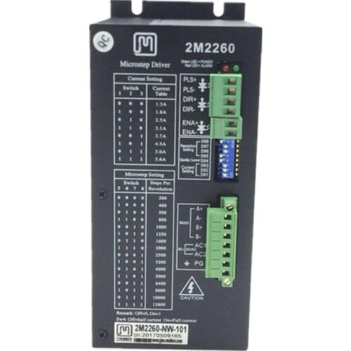 JMC hybrid 2 phase 2M2260 -NW-101 step motor driver 80-220VAC 5.6A Stepper Motor driver fit for 86/110 stepper motor