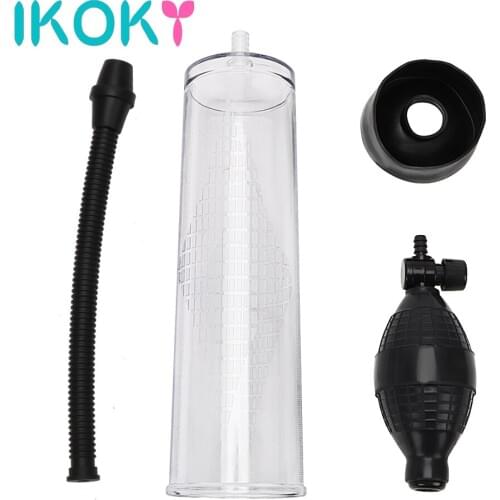 IKOKY Sex Toys For Men Vacuum Pump Extender Penis Pump Penis Enlargement Climax Delayed ejaculation Enlarge Erection
