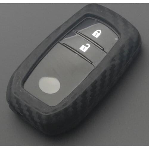 Kutery Remote Car Key Case Silicone Protect Shell For Toyota CH-R Land Cruiser 200 Avensis Auris Corolla