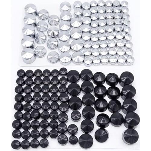 1 Set Motorcycle Screw Chrome Bolt Toppers Cover Caps Kit For Harley-Davidson Dyna Glide TWIN CAM 1991-2013 Motobike accessories