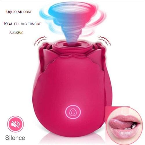 New Mini Pulsed Sucking Vibrator Erotic Toys 100% Waterproof Tongue Licking Nipple Clitoris Sucker Stimulator Sex Toys For Woman
