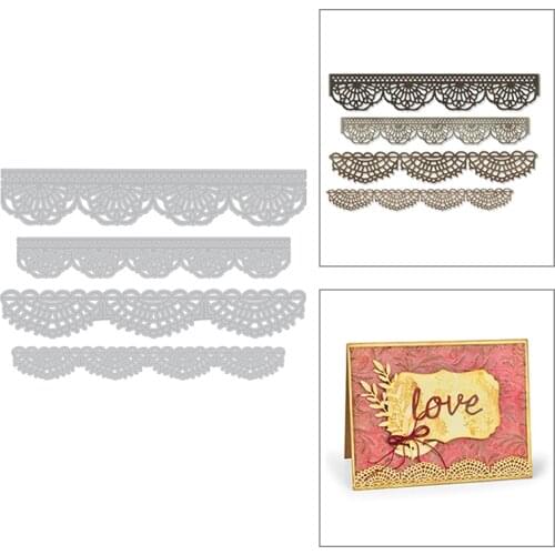 2020 New Border Metal Cutting Dies and Edge Frame Lace Die Cut Scrapbooking For Crafts Card Paper Making No Stamps Sets