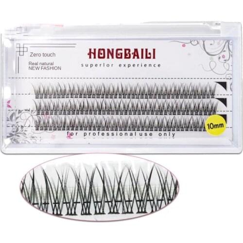 New Fishtail False Eyelashes Fashion Dovetail Flying 5 Kinds Of Different Length Natural Thick Beauty Makeup Extension Tool
