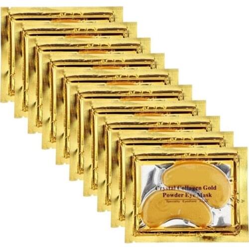 10pair Crystal Collagen Gold Eye Mask Anti-Aging Moisturizing Dark Circles Acne Beauty Patches For Eye Skin Care Cosmetics