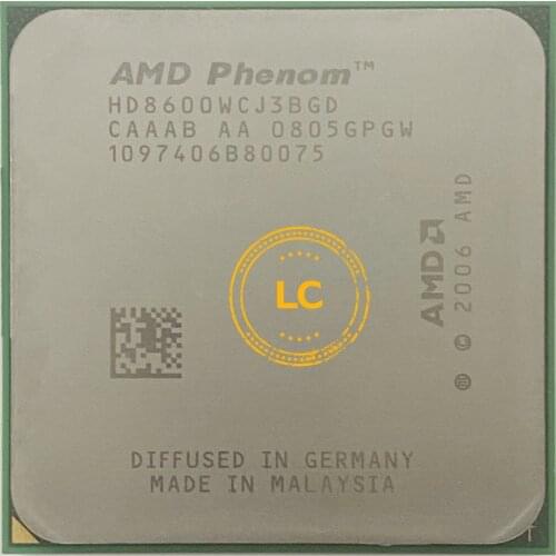 AMD Phenom X3 8600 Triple-Core DeskTop 2.3GHz CPU HD8600WCJ3BGD HD860BWCJ3BGD Socket AM2+/940pin