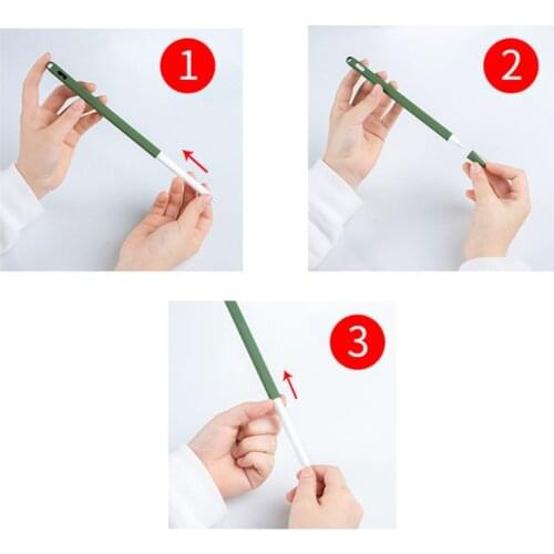 Tablet Touch Stylus Pen Protective Cover Case Pouch Soft Silicone Tips Cap Sleeve Anti-Slip for Apple Pencil 2