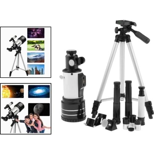 Telescope, Travel Scope, 70mm Astronomical Refracter Telescope with Tripod & Finder Scope, Portable Telescope for Kids Beginners