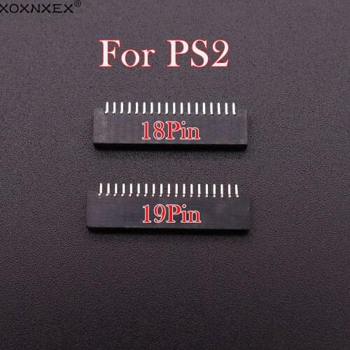 100pcs For Playstation 2 for PS2 Flexible Ribbon Cable Conductive Film Socket Connector 18pin 19pin Block