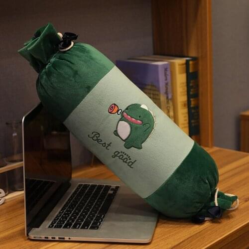 Candy Cylindrical Car Pillow Quilt Dual-use Office Nap Air Conditioning Blanket Cushion Multifunctional Pillow Blanket
