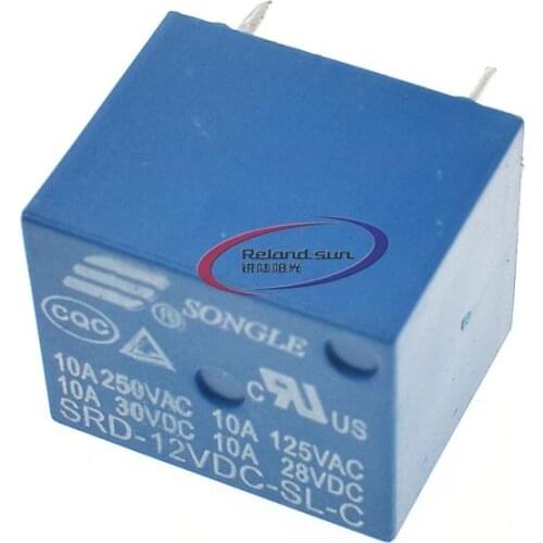 1pcs SONGLE Power Relay SRD-05 6 9 12 24VDC-SL-C SL-A 5Pin/4Pin 10A