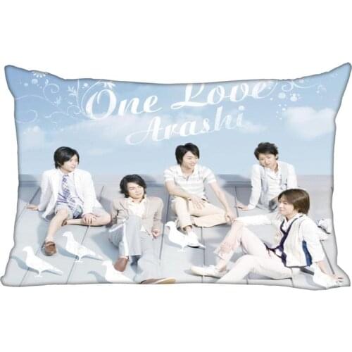 35x45cm Pillowcase Arashi Rectangle Silk Pillowcases Bed Home Living Room Pillow Covers One Side Custom gift
