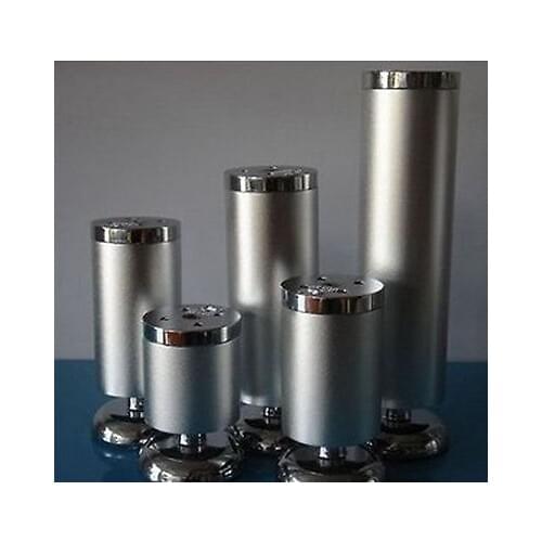 4pcs Set 120mm Metal Furniture Cabinet Legs Adjustable Bed Table Sofa Leg Feet