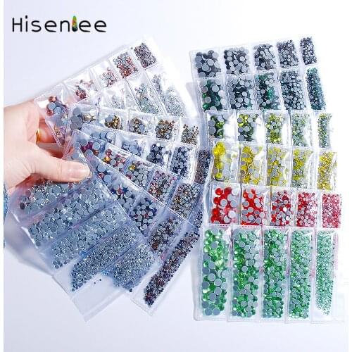 AAAA 5sizes ss6-ss30 1000pc Crystal Color Hotfix Rhinestones Iron On Hot fix Rhinestone Strass Stones for Motif Designs