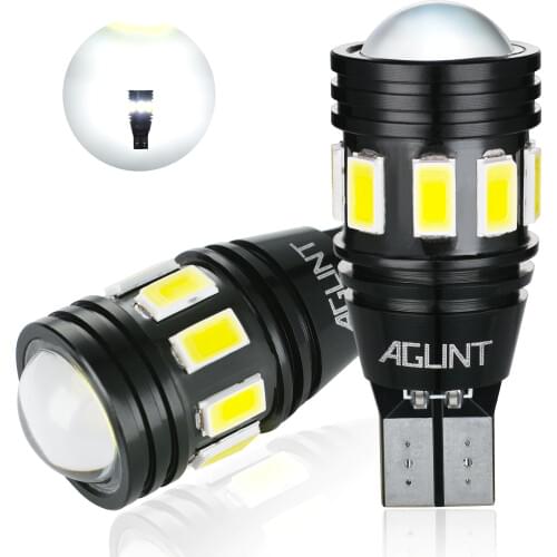AGLINT 2PCS LED Bulbs CANBUS T15 W16W 912 912 T16 Wedge LED 5630 3030 SMD For Car Back-Up Reverse Lights White 6000k 12-24V