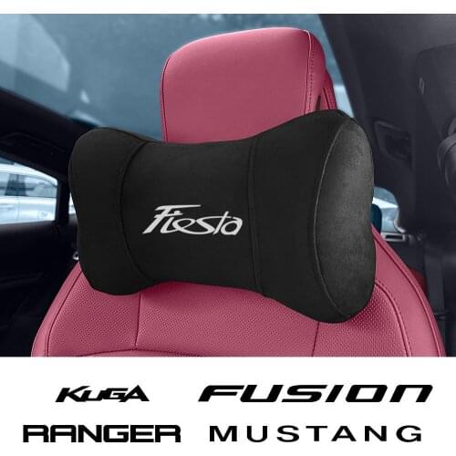 Car Neck Headrest Pillow For Ford Fiesta Fusion Kuga Ranger Mustang Ghia Auto Seat Head Support Neck Protector Rest Memory Foam