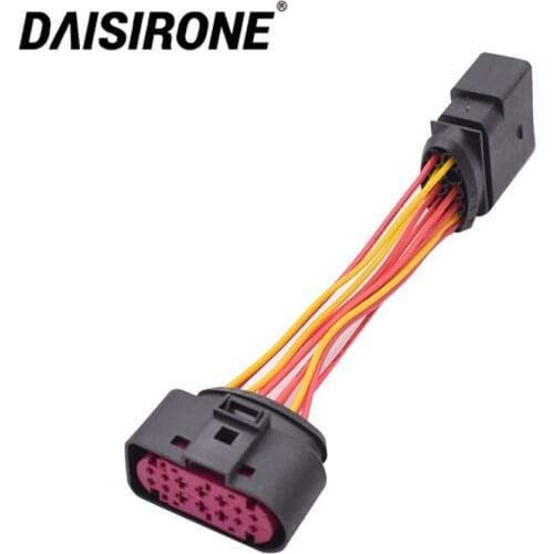 Car accessories Xenon Headlight 10 to 14 Pin Wiring Harness Connector Plug Adapter fit for VW AUDI 1J0973737 1J0973835