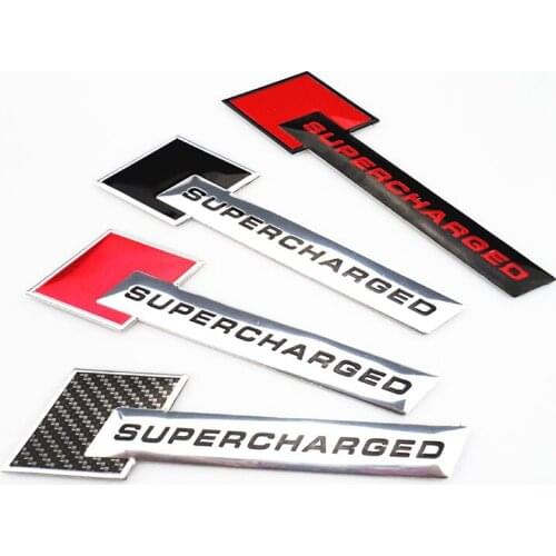 Car Styling Supercharged Turbo Boost 3D Metal Chrome Aluminium Alloy Sticker for Toyota Camry Corolla RAV4 Yaris Highlander/La