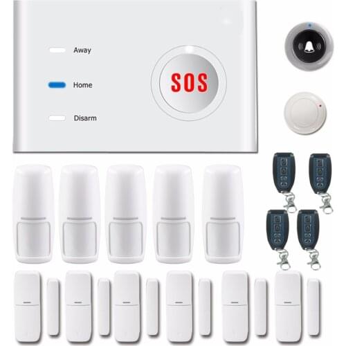 433Mhz Wireless App Remote Control GSM / WIFI Burglar Alarm System