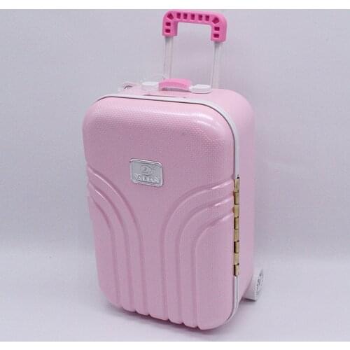 BJD Doll Travel Box 1/4 1/3 Fashion Suitcase for Doll Travel Box Salon Doll Pull Box Dress Up Toys for Girl