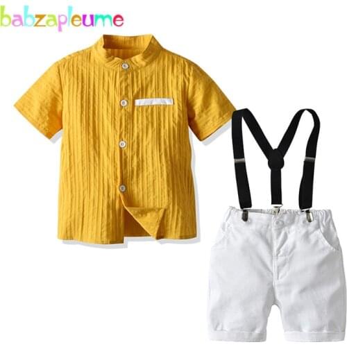 1-6Years Baby Summer Set Toddler Boys Clothes Casual Fashion Cotton Short Sleeve T-shirt+Shorts Boutique Kids Clothing BC1183-1