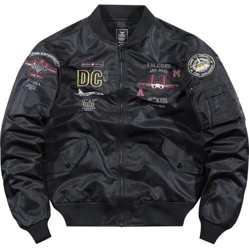 Air Force Pilot Jacket Mens Spring and Autumn New Aircraft Embroidered Baseball Uniform Large Size Jacket Workwear Jacket