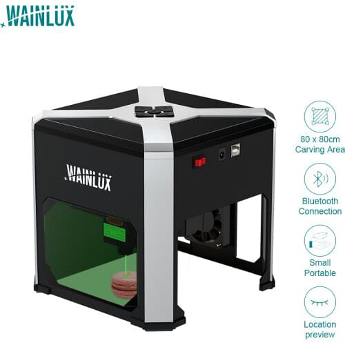 Wainlux Laser Engraver 3000mw Mini CNC Wood Logo Carving Machine DIY Laser Printer Cutter Woodworking Laser Engraving machine