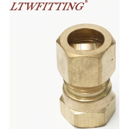 LTWFITTING Brass 1/2" OD x 3/8" Female NPT Compression Connector Fitting
