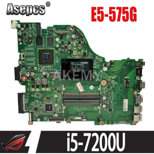 NBVEU11004 For ACER Aspire E5-575G F5-573G Laptop Motherboard F5-573 Mainboard DAZAAMB16E0 w/ I5-7200U GT940MX