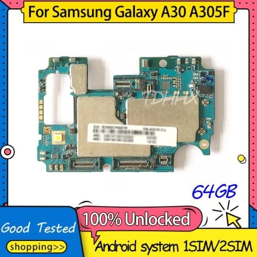 Unlocked For Samsung Galaxy A30 A305FD Motherboard,For Samsung Galaxy A30 A305F/G A305FD Logic Board Mainboard With Full chips