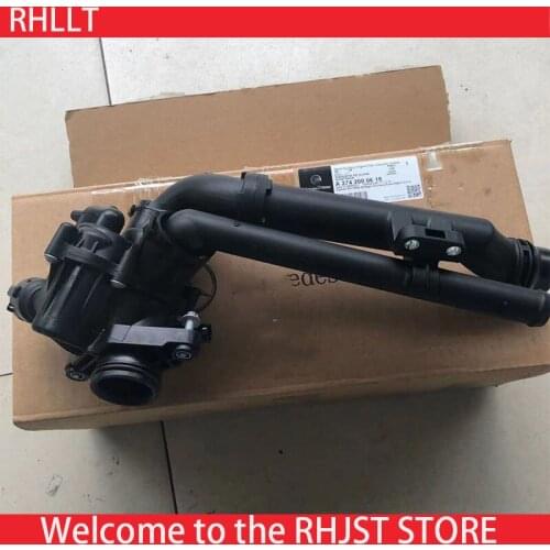 Original 2.0L Engine Coolant Thermostat for Mercedes-Benz MEIS BASE C200 C180 C300 CLS260 GLC200 2016 to 2019 Thermostat Assembl