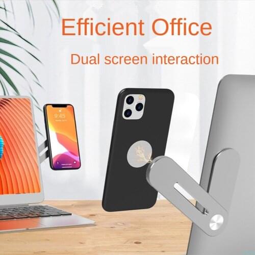 Notebook Computer Mobile Phone Two-in-One Aluminum Alloy Shrink Stand Suitable For Computer And MobilePhone Use At The Same Time