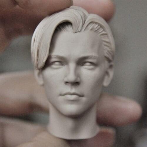1/6 Scale Titanic Leonardo DiCaprio Unpainted Head Sculpt for 12''Figures DIY