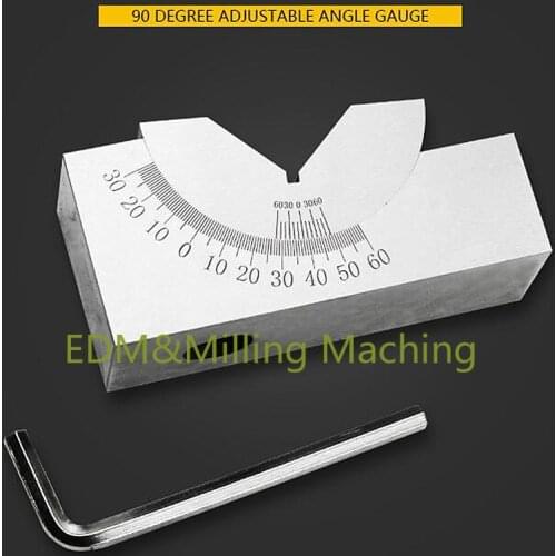 CNC Milling Precision 90 Degrees Adjustable Angle V Block 0-60Celsius Vice Grip Hold Clamp For Milline Machine