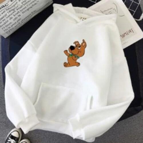 New Spring Oversized Cute Dog Print Sweatshirt Hoodies For Women Full Sleeve Top Clothes Hoody Female Itself Womens Hoodies