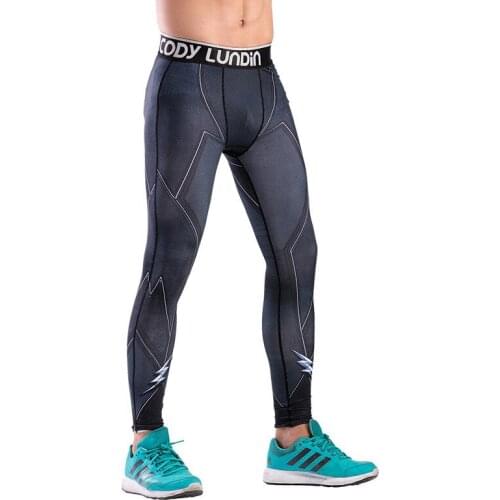 Running Tights Mens Skinny Training Fitness Sport Leggings Sweatpants Dry Fit Gym Jogging Trousers Sportswear Compression Pants
