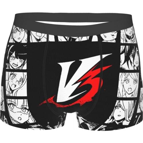 Danganronpa Makoto Naegi Monokuma Game DRV3 Manga Collection Underpants Homme Panties Man Underwear Ventilate Shorts