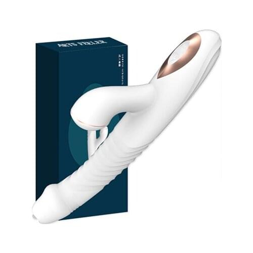 Rabbit vibrator sucking Clitoral Stimulator Tongue Licking G-spot Telescopic Swing Heating Dildos Vibrator Sex Toys For Women