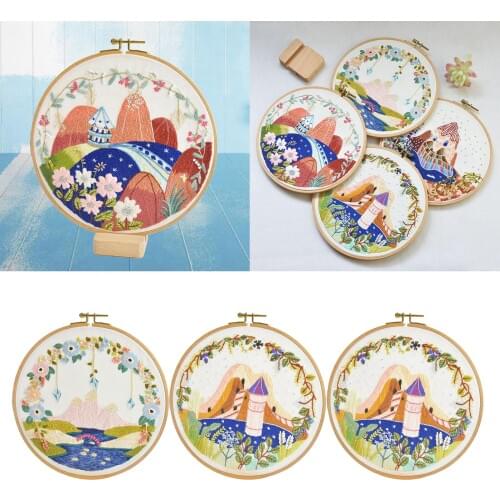 Funny Embroidery Starter Kit Bamboo Embroidery for Beginners Adults Style 3