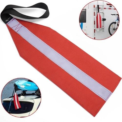 Kayak Safety Flag Canoe Kayak Accessories Towing Flag Highly Visible Durable Red Safety Flags With Lanyard Safety Equipment