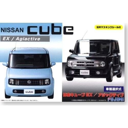 1/24 Fujimi Plastic Assembled Car Model Toy Nissan Cube EX/Adjuctive Static Model DIY Assembled Model Kit #03937