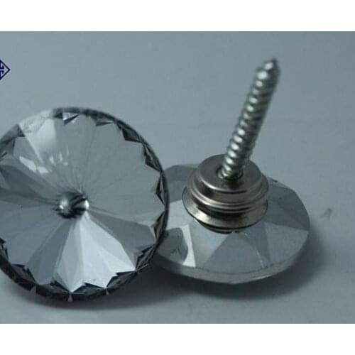 1000pcs/lot 20-30mm Satellite st Glass Crystal Nails Button Crystal buckle soft bag. Sofa nails. diamond buckle. Crystal Buttons