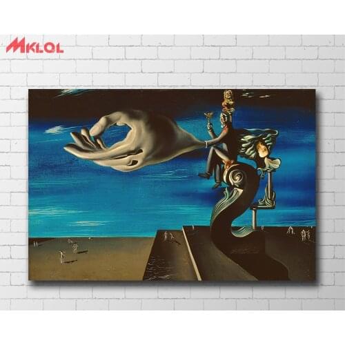 Abstract art Salvador Dali Surrealists remorse Canvas Painting For Living Room Home Decor Oil Painting On Canvas Wall Painting