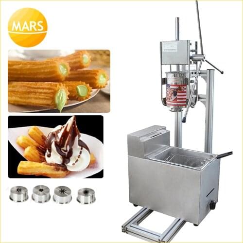MARS Commercial Manual 3L Churros Machine Churro Maker Stainless Steel Spanish Churros Making Machine Popular Snack Food Machine
