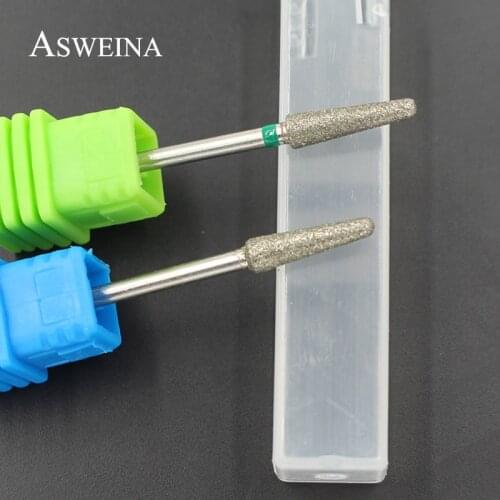 ASWEINA Hot 1Pcs Diamond Grinding Burrs Nail Cuticle Clean Drill Bit Dead Skin Removal Apparatus For Manicure Nail Tool