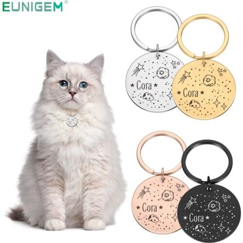 Pet ID Tag Keychain Personalized Name Customized Keychains Tel Number Engraved Key Chain for Cute Dog Cat Anti-lost Keyrings